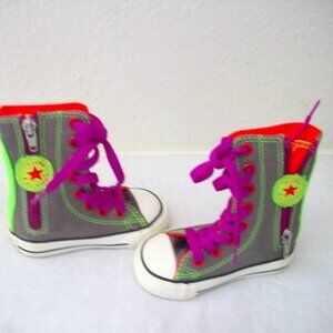 Coverse All  Star Tall Infant Shoe Grey Size 4